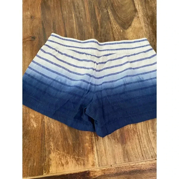Vineyard Vines White Drawstring Striped Ombre linen Shorts Size XXS - Picture 4 of 4